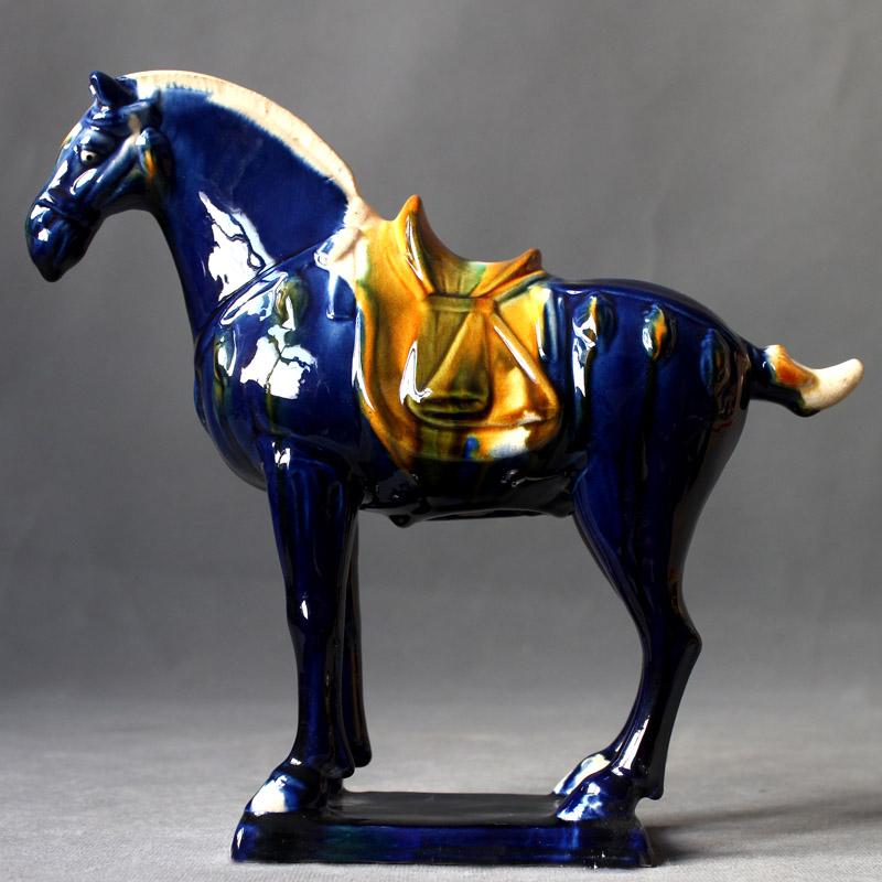 Home Ornaments Chinese Tang Tri-color Glazed Ceramics War Horse Porcelain Statue Living Room Decoration Home Office Furnishings синій
Home Ornaments Chinese Tang Tri-color Glazed Ceramics War Horse Porcelain Statue Living Room Decoration Home Office Furnishings синій
