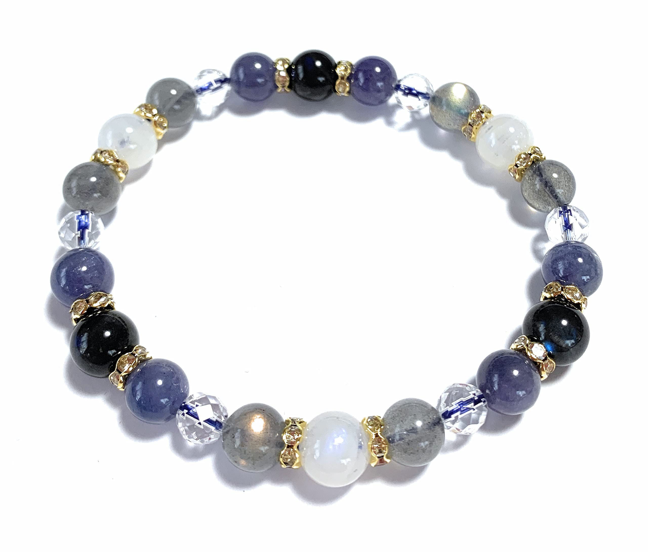 Work Luck Money Luck Healing Amulet Natural Stone Power Stone Bracelet Tanzanite Black Labradorite Blue Moonstone Natural Crystal Inner Diameter 18cm
Work Luck Money Luck Healing Amulet Natural Stone Power Stone Bracelet Tanzanite Black Labradorite Blue Moonstone Natural Crystal Inner Diameter 18cm
