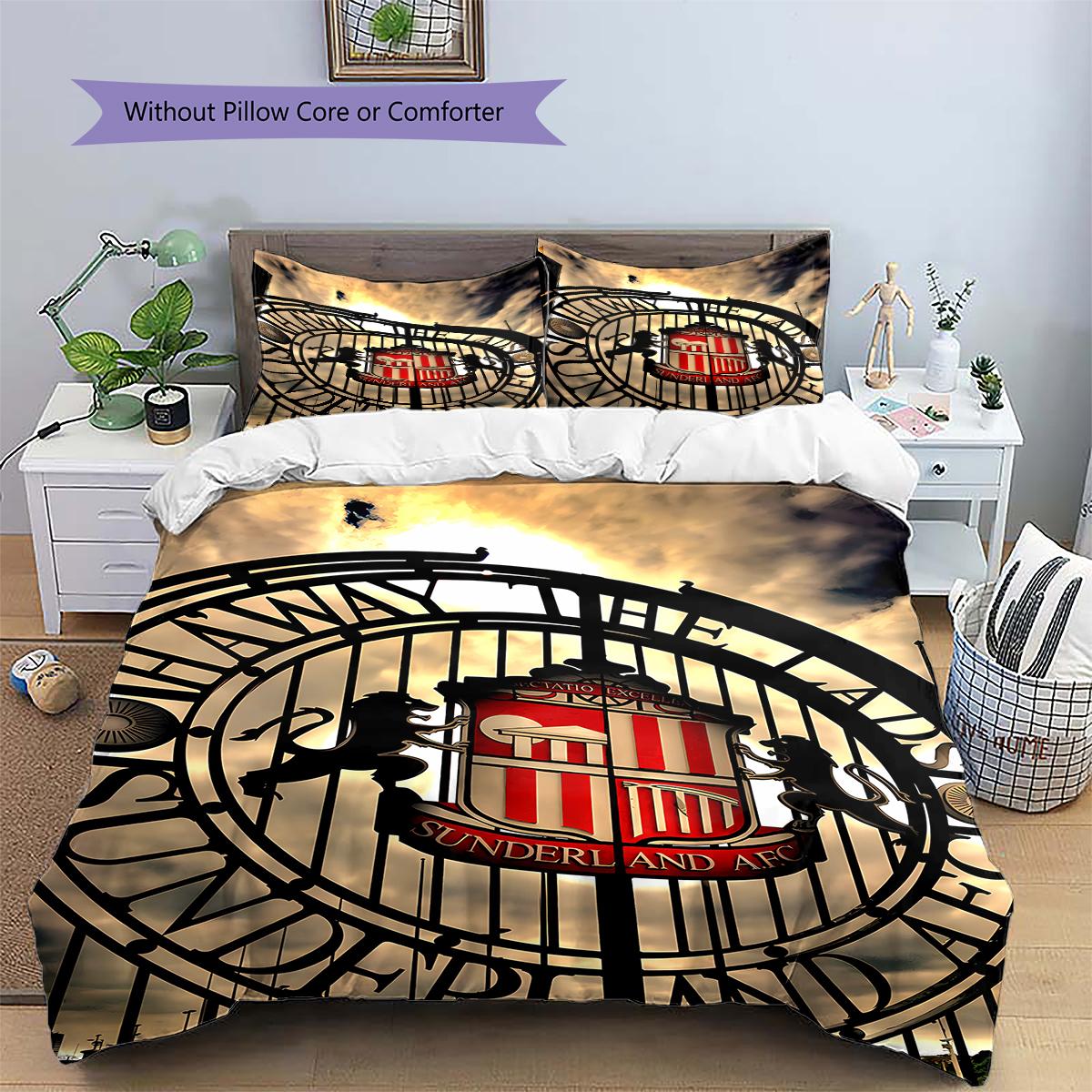 Sunderland Football Club logoPattern Bedding,Quilt Set Quilt Cover Pillowcase Home Birthday Gift (1 * duvet cover + 2 * pillowcase, without core) 135x200cm
Sunderland Football Club logoPattern Bedding,Quilt Set Quilt Cover Pillowcase Home Birthday Gift (1 * duvet cover + 2 * pillowcase, without core) 135x200cm