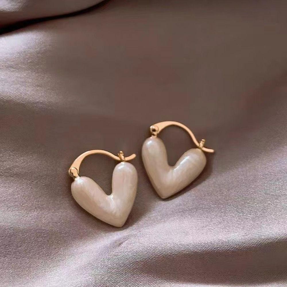 Dripping Oil Temperament Unique Sweet Women Ear Stud Ear Buckle Heart Earrings Fashion Jewelry
Dripping Oil Temperament Unique Sweet Women Ear Stud Ear Buckle Heart Earrings Fashion Jewelry