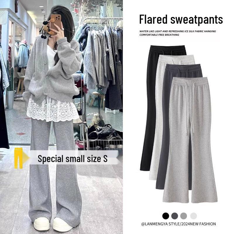 Women s High-Waisted Gray Micro-Flare Sweatpants - Slimming Petite Fit for Spring & Autumn Casual Sportswear L (for 106-115 lbs)
Women s High-Waisted Gray Micro-Flare Sweatpants - Slimming Petite Fit for Spring & Autumn Casual Sportswear L (for 106-115 lbs)