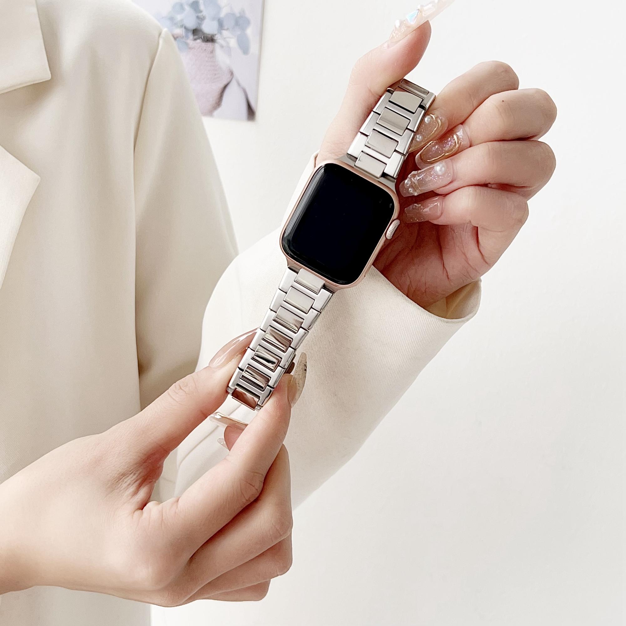 For Apple Watch Series 10 42mm/9 8 7 41mm/SE (2023) SE (2022) SE 6 5 4 40mm/3 2 1 38mm Stainless Steel Watch Band Mirror Surface As shown A
For Apple Watch Series 10 42mm/9 8 7 41mm/SE (2023) SE (2022) SE 6 5 4 40mm/3 2 1 38mm Stainless Steel Watch Band Mirror Surface As shown A
