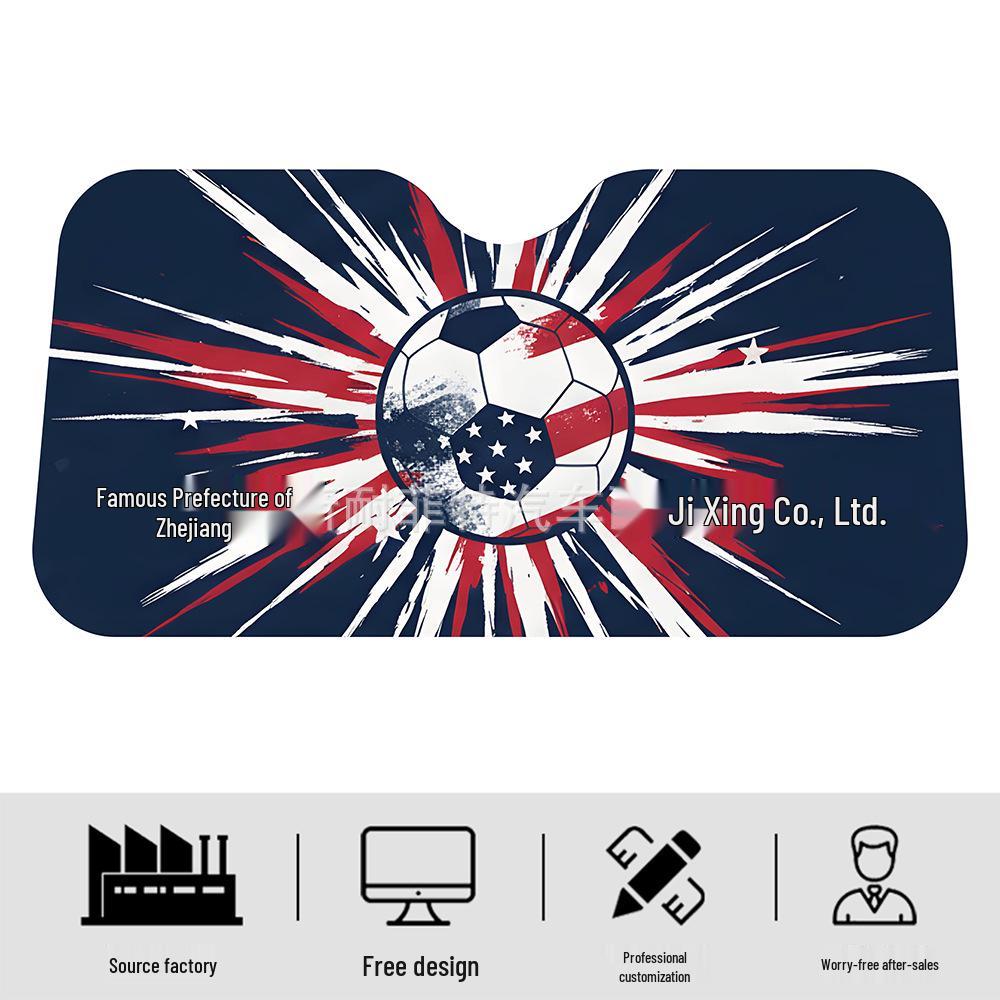 2026 World Cup Car Sunshade: Double-Sided Silver Aluminum Foil with Digital Print (140x70 cm) 140*70cm серебряный
2026 World Cup Car Sunshade: Double-Sided Silver Aluminum Foil with Digital Print (140x70 cm) 140*70cm серебряный
