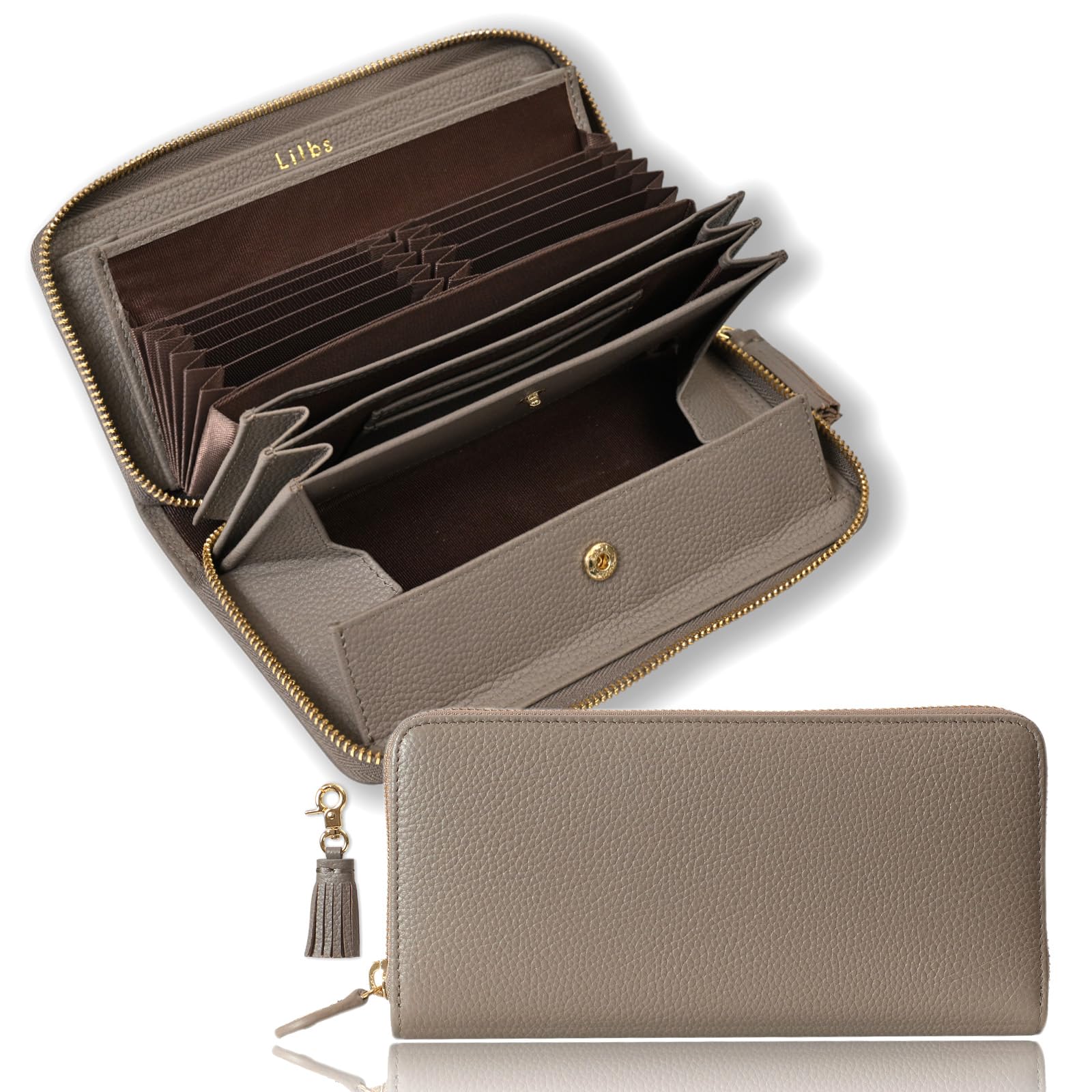 Lilbs Women s Long Wallet with Coin-Through, Automatic Coin and Receipt Sorting, Genuine Leather, 18 Card Holders, Box-Shaped Coin Case, Large
Lilbs Women s Long Wallet with Coin-Through, Automatic Coin and Receipt Sorting, Genuine Leather, 18 Card Holders, Box-Shaped Coin Case, Large
