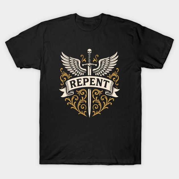 Men Black Print T-shirt Repent Angels With Sword And Wings Wargaming No-Cut Transfer Paper Print Cotton Tshirt 4XL чорний
Men Black Print T-shirt Repent Angels With Sword And Wings Wargaming No-Cut Transfer Paper Print Cotton Tshirt 4XL чорний