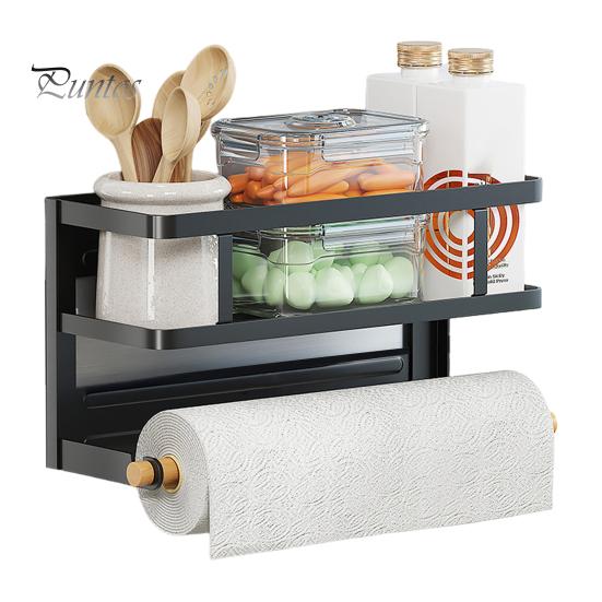 Магнитная стойка для хранения с держателем для бумажных полотенец, большая вместимость, простая установка, полка для специй на холодильник, кухонный органайзер с держателем для рулонов полотенец чёрный
Магнитная стойка для хранения с держателем для бумажных полотенец, большая вместимость, простая установка, полка для специй на холодильник, кухонный органайзер с держателем для рулонов полотенец чёрный