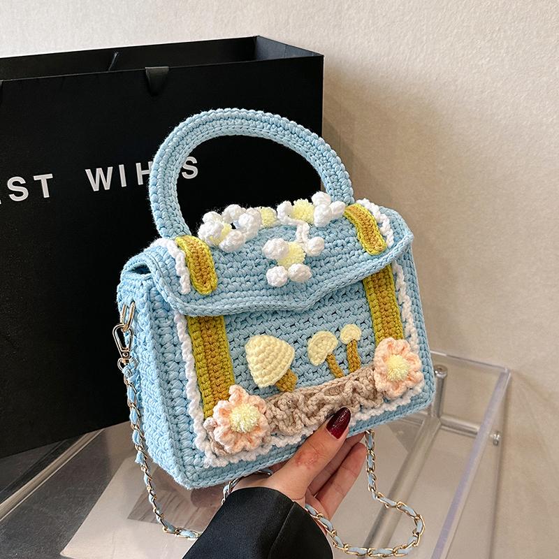 Mini Small Square Bag For Ladies Fashion Knitting Shoulder Bag Women Handmade Crochet Woolen Handbag 2023 Designer Woven Bag Sac 30cm)) синій
Mini Small Square Bag For Ladies Fashion Knitting Shoulder Bag Women Handmade Crochet Woolen Handbag 2023 Designer Woven Bag Sac 30cm)) синій