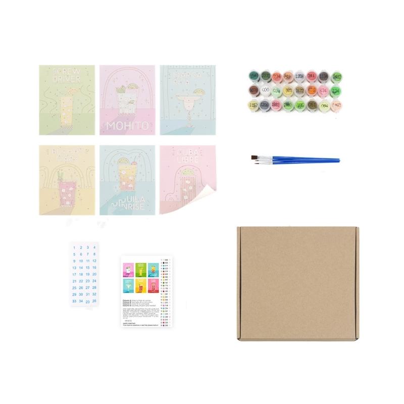 6PCS Numbered Preprinted Fabric Canvas With Acrylic Paint Art Brush For Beginner Art Craft Project and Home Decoration
6PCS Numbered Preprinted Fabric Canvas With Acrylic Paint Art Brush For Beginner Art Craft Project and Home Decoration