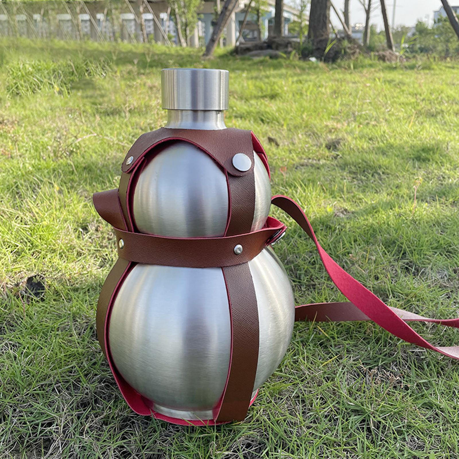 Gourd Hip , Jug, Portable Leather Cover ,Stainless Steel for Outdoor Barbecue Boating Christmas 2.5L Silver
Gourd Hip , Jug, Portable Leather Cover ,Stainless Steel for Outdoor Barbecue Boating Christmas 2.5L Silver
