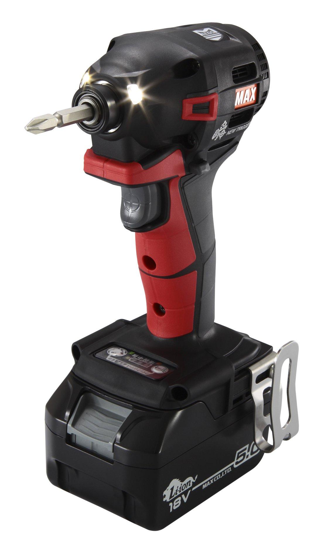 MAX Rechargeable Brushless Impact Driver Nutrigger Shun 2 battery case PJ91182 Red x Black (Charger, packs, included) PJ-ID152R-B2C/1850A
MAX Rechargeable Brushless Impact Driver Nutrigger Shun 2 battery case PJ91182 Red x Black (Charger, packs, included) PJ-ID152R-B2C/1850A