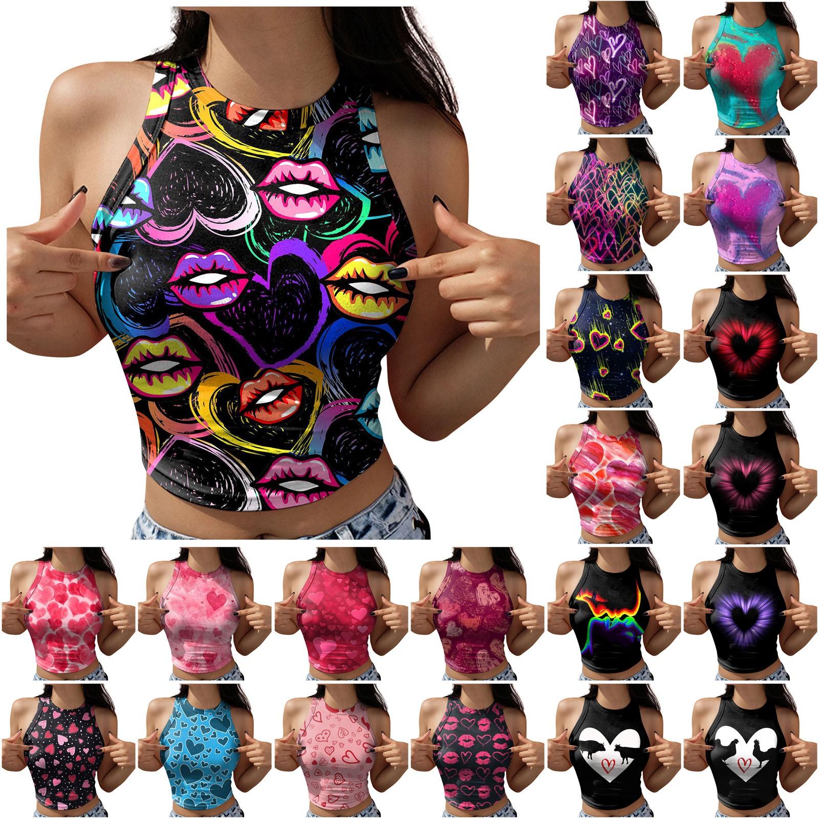 Женский камзол Love Heart Vest Top с принтом и круглым вырезом без рукавов Navel Vest XL разноцветный
Женский камзол Love Heart Vest Top с принтом и круглым вырезом без рукавов Navel Vest XL разноцветный