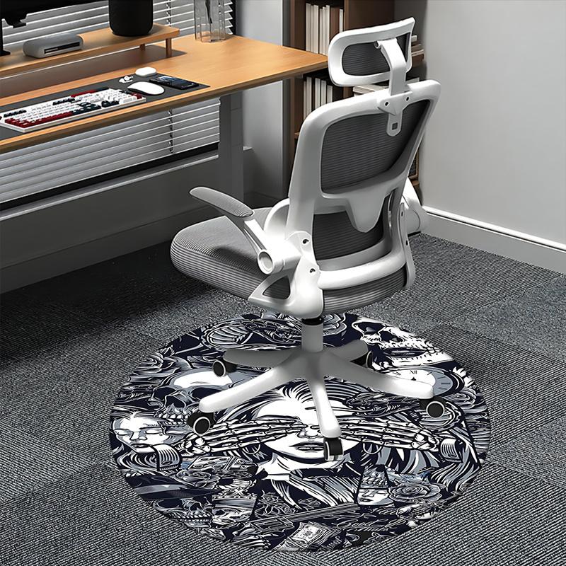 Skull and Roses,Skeleton Hands Chair mat Round Rug Office carpet, Non slip, Suitable for Living Rooms, Bedrooms decor.1205244a 80cm by 80cm
Skull and Roses,Skeleton Hands Chair mat Round Rug Office carpet, Non slip, Suitable for Living Rooms, Bedrooms decor.1205244a 80cm by 80cm