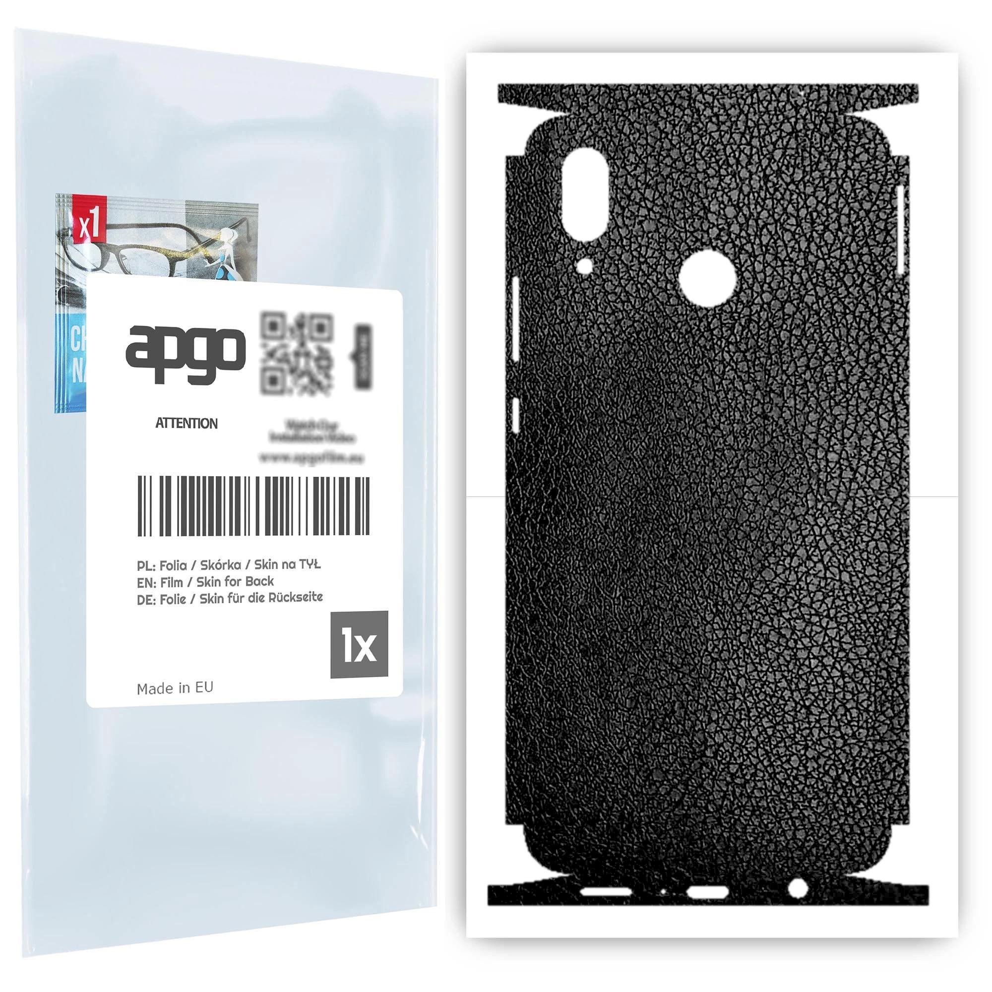 apgo Protective Skin Sticker for the back+sides compatible with Huawei nova 3, Full Wrap Film, Foil, Vinyl - Pattern Black Leather
apgo Protective Skin Sticker for the back+sides compatible with Huawei nova 3, Full Wrap Film, Foil, Vinyl - Pattern Black Leather
