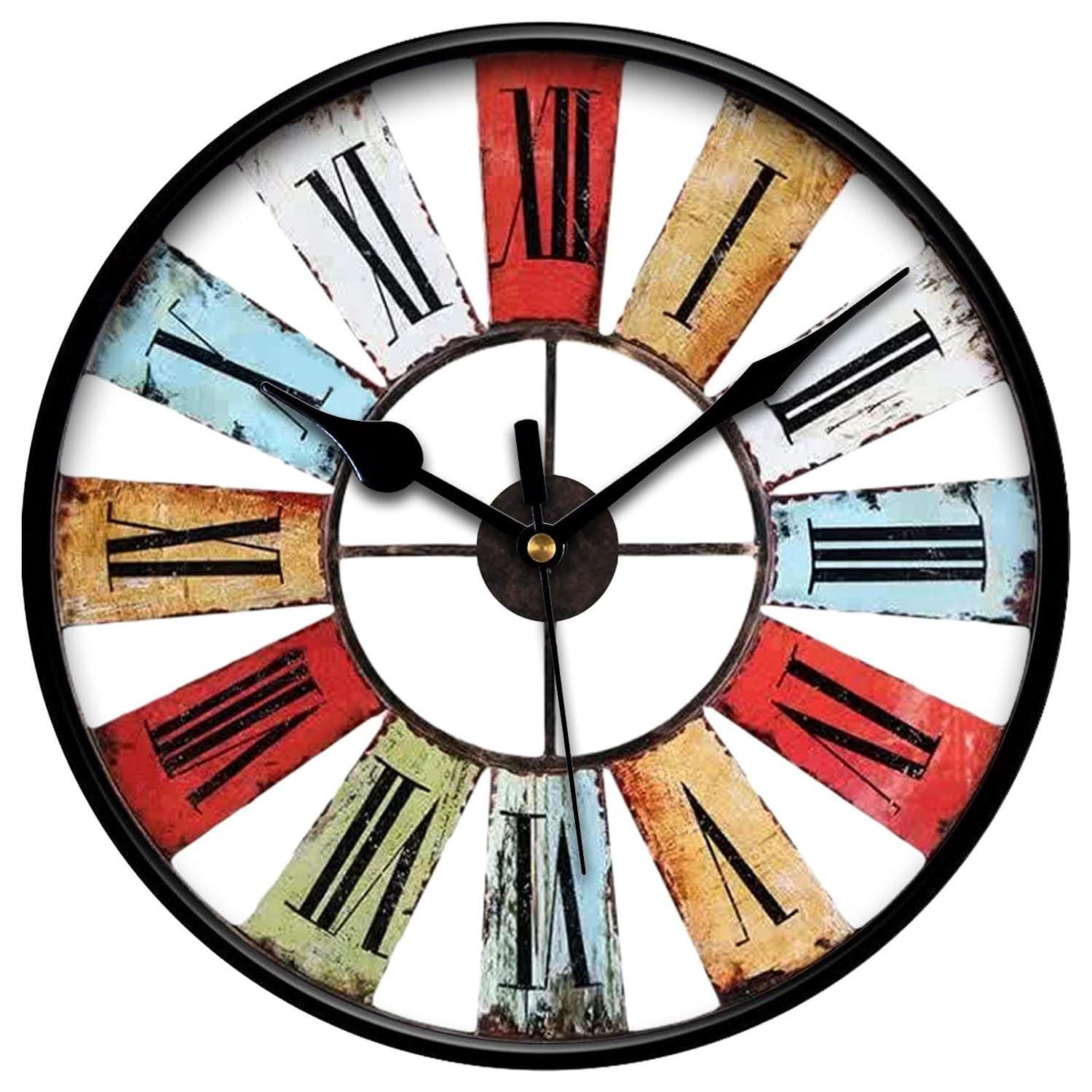12-inch Plastic Designer Sweep Silent (No Tic-Tic Sound) Quartz Movement Round Wall Clock for Home, Wall Clock for Living Room,(30 cm x 30 cm x 6 cm)
12-inch Plastic Designer Sweep Silent (No Tic-Tic Sound) Quartz Movement Round Wall Clock for Home, Wall Clock for Living Room,(30 cm x 30 cm x 6 cm)