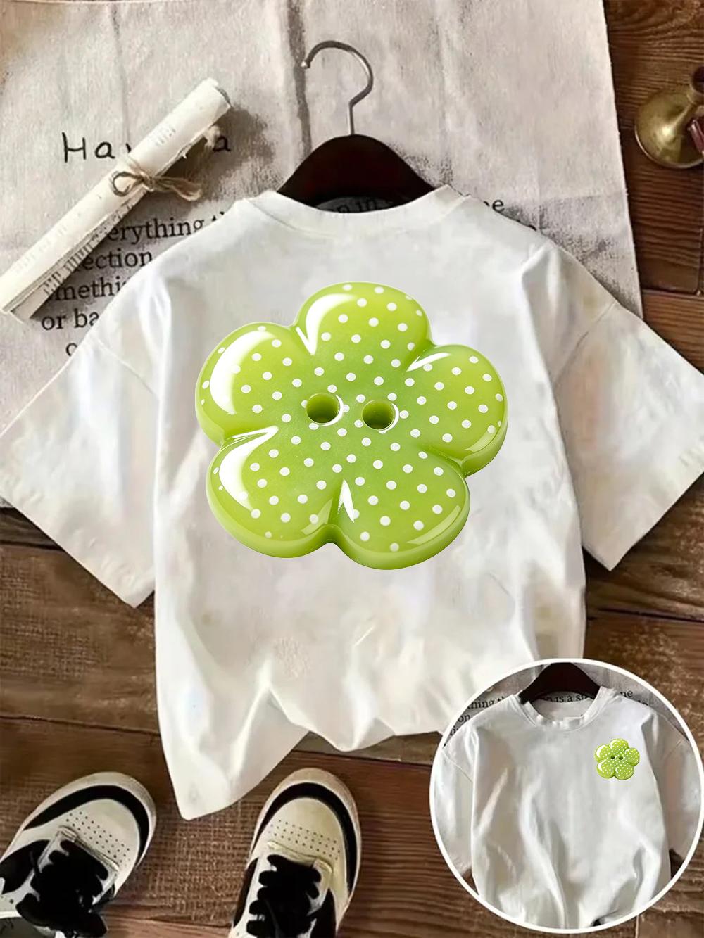 Green Polka Dot Flower Graphic T Shirt for Women Cute Floral Print Tee Casual Short Sleeve Summer Loose Top Harajuku Aesthetic S
Green Polka Dot Flower Graphic T Shirt for Women Cute Floral Print Tee Casual Short Sleeve Summer Loose Top Harajuku Aesthetic S