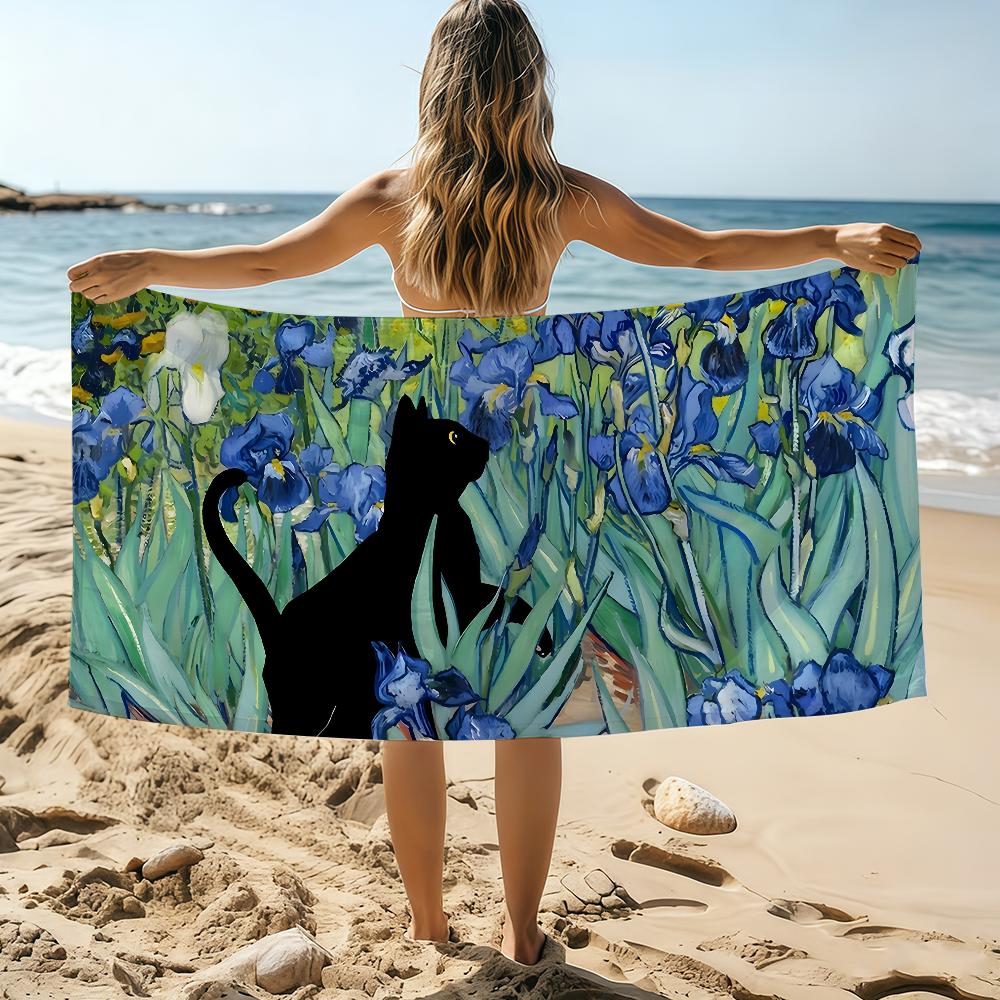 Van Gogh Irises Black Cat Towel Beach Towel Oversized Quick Dry Towel Absorbent Soft Swim BeachTowels for Men Women W40*H60(CM)
Van Gogh Irises Black Cat Towel Beach Towel Oversized Quick Dry Towel Absorbent Soft Swim BeachTowels for Men Women W40*H60(CM)