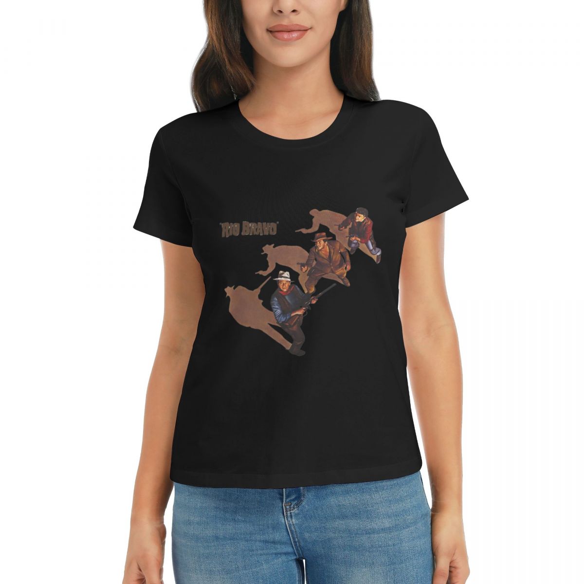 Women TShirt Rio Bravo Movie Summer Short Sleeve Tees Crew Neck Cotton T Shirts Clothes Tops Streetwear 4XL
Women TShirt Rio Bravo Movie Summer Short Sleeve Tees Crew Neck Cotton T Shirts Clothes Tops Streetwear 4XL