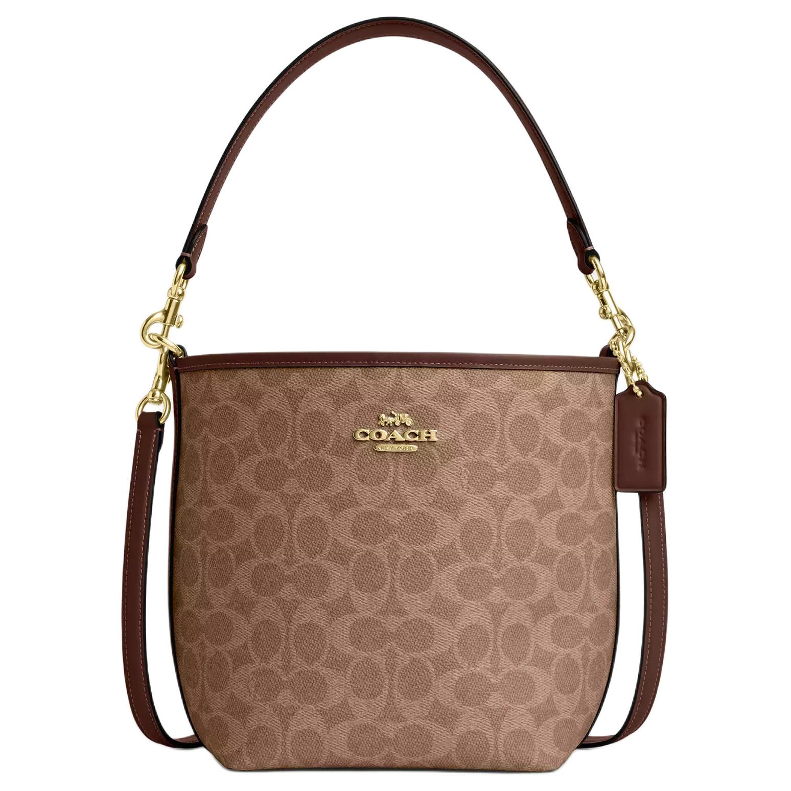 Coach City Bucket 17 Monogram Metal Logo Signature Coated Canvas Tote Shoulder Bag Small Women bags Brown CT800-IMXHE Gift Box Set (Basic Set+Yellow Box)
Coach City Bucket 17 Monogram Metal Logo Signature Coated Canvas Tote Shoulder Bag Small Women bags Brown CT800-IMXHE Gift Box Set (Basic Set+Yellow Box)
