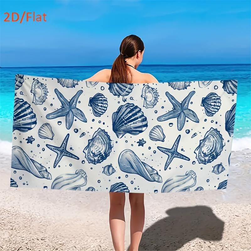 Summer Ocean Beach Towel, Shells Starfish Print Quick Dry Absorbent Soft Microfiber for Swimming Camping Sea Vacation W40*H60(CM)
Summer Ocean Beach Towel, Shells Starfish Print Quick Dry Absorbent Soft Microfiber for Swimming Camping Sea Vacation W40*H60(CM)