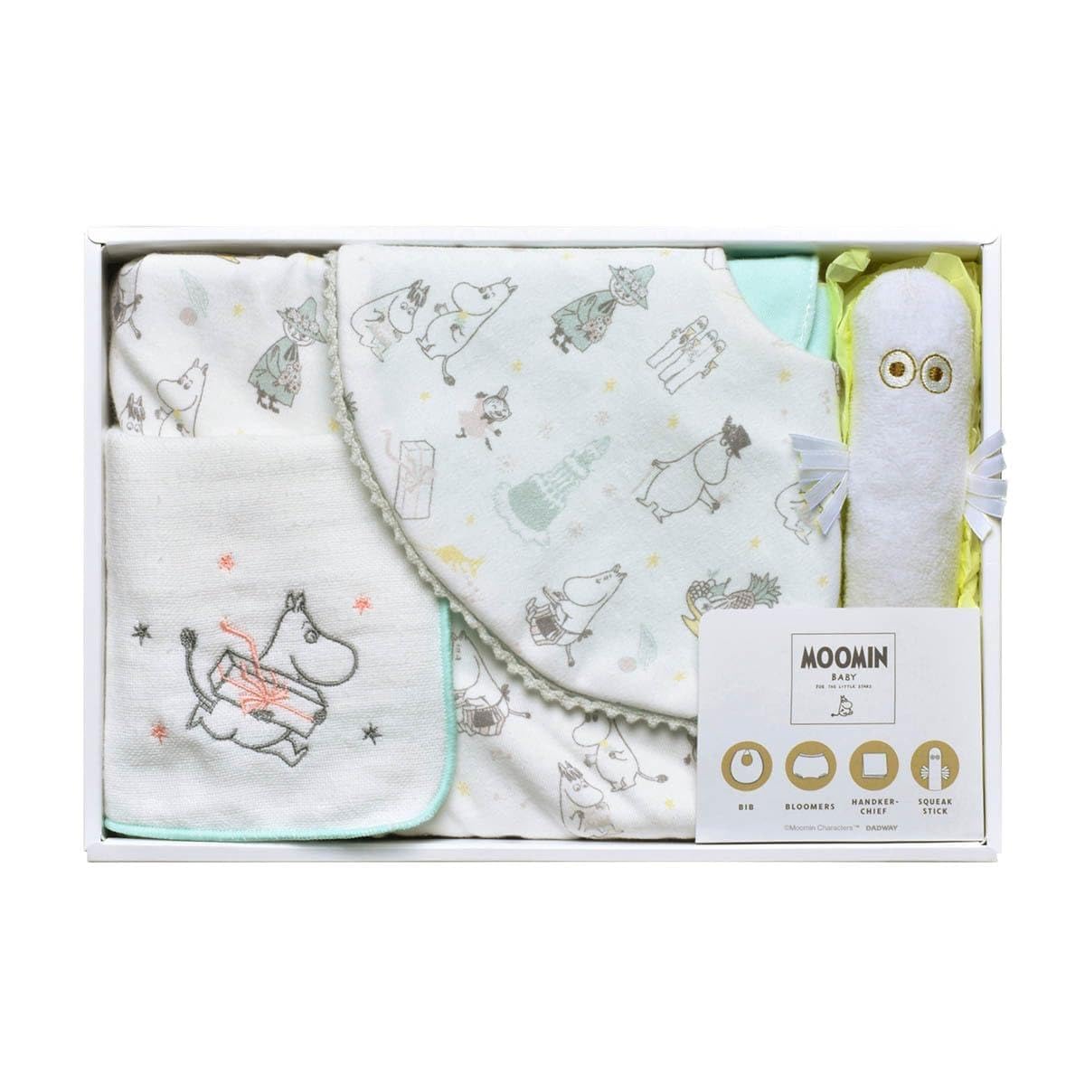 DADWAY MOOMIN BABY Gift Set (Medium) - Hattifatteners, Clothes, and Toys, Baby Gift, STMB002200021
DADWAY MOOMIN BABY Gift Set (Medium) - Hattifatteners, Clothes, and Toys, Baby Gift, STMB002200021