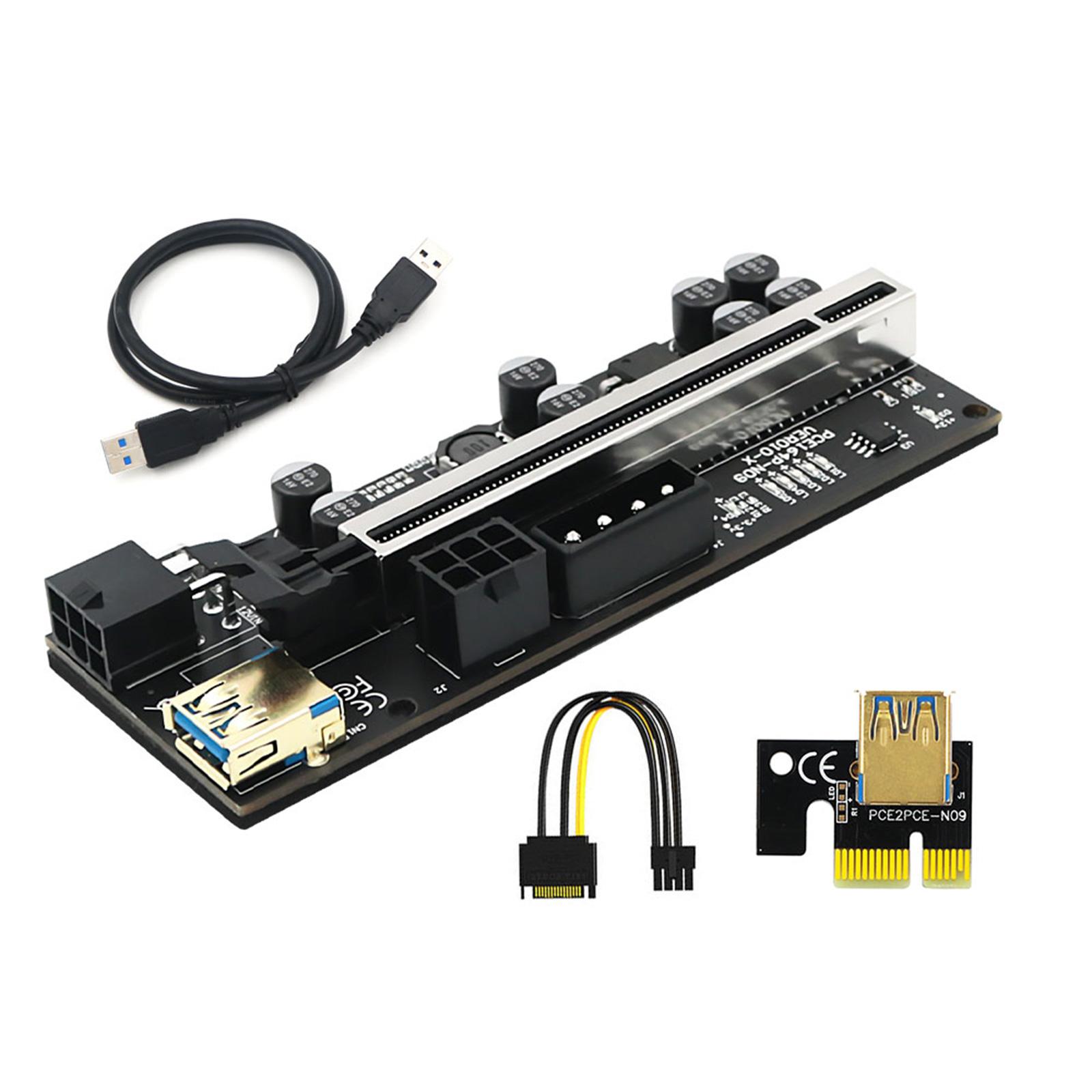 Новее VER010X USB 3.0 Pci-e Riser Ver 010 для Express 1x 4x 8x 16x Pcie Extender Riser 15-контактный адаптер карты SATA на 6-контактный P
Новее VER010X USB 3.0 Pci-e Riser Ver 010 для Express 1x 4x 8x 16x Pcie Extender Riser 15-контактный адаптер карты SATA на 6-контактный P