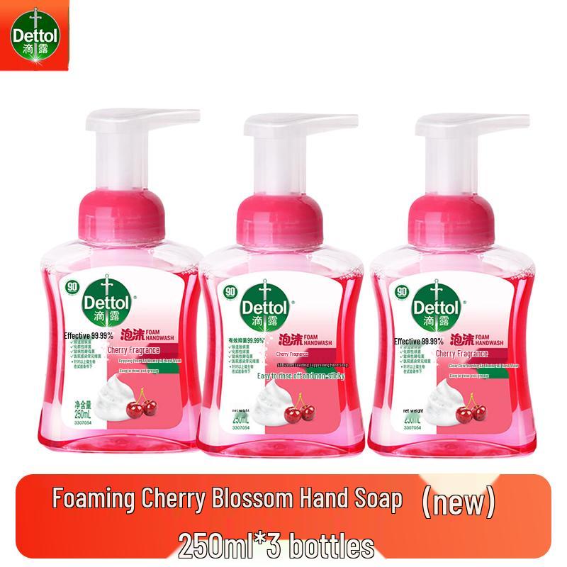 Dettol Cherry Foam Antibacterial Hand Wash (3 x 250ml)
Dettol Cherry Foam Antibacterial Hand Wash (3 x 250ml)
