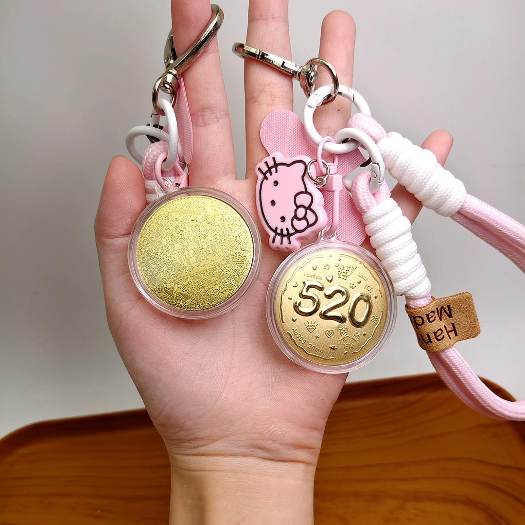 999 Pure Gold Princess Keychains: Success in Exams & Get Rich 520 Series with Pink Bag Phone Charms Gold Foil
999 Pure Gold Princess Keychains: Success in Exams & Get Rich 520 Series with Pink Bag Phone Charms Gold Foil