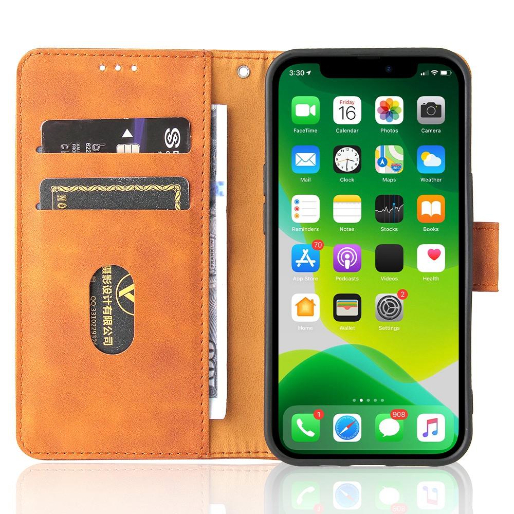 For iPhone 14 Anti-scratch PU Leather Case Skin-touch Feeling Stand Wallet Phone Cover Brown
For iPhone 14 Anti-scratch PU Leather Case Skin-touch Feeling Stand Wallet Phone Cover Brown
