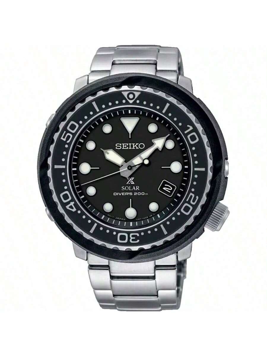 Мужские японские часы для дайвинга в консервной банке, стальной браслет, легкие, кварцевые часы на солнечной батарее SNE497J1 чёрный
Мужские японские часы для дайвинга в консервной банке, стальной браслет, легкие, кварцевые часы на солнечной батарее SNE497J1 чёрный