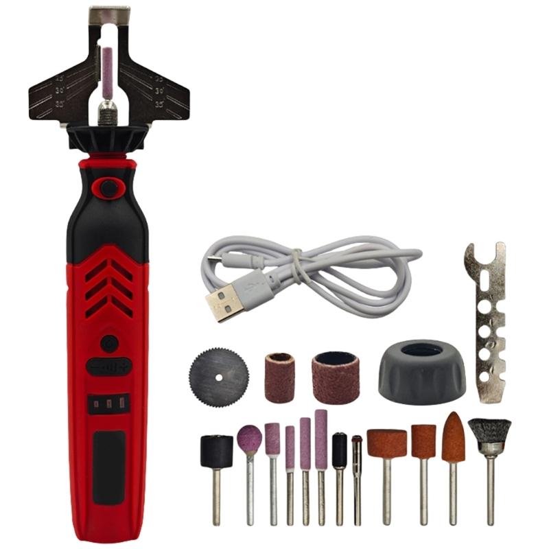 Sturdy Cordless Electric Chainsaw Sharpener Tool Handheld Tool for Blade Sharpening with 3 Bits 1
Sturdy Cordless Electric Chainsaw Sharpener Tool Handheld Tool for Blade Sharpening with 3 Bits 1