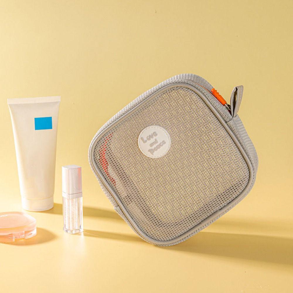 Square Transparent Cosmetic Bag Zipper Toiletry Storage Bag Cute Mesh Makeup Bag Holiday сірий
Square Transparent Cosmetic Bag Zipper Toiletry Storage Bag Cute Mesh Makeup Bag Holiday сірий