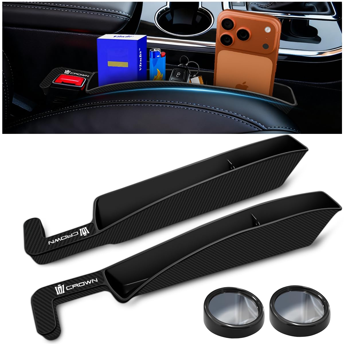 Crown Gap Cushion with Exclusive Auxiliary Soft Seat Side Gap Drop Large Capacity Charging Cable for Carbon Fiber Compatible with Driver and Passenger чёрный
Crown Gap Cushion with Exclusive Auxiliary Soft Seat Side Gap Drop Large Capacity Charging Cable for Carbon Fiber Compatible with Driver and Passenger чёрный