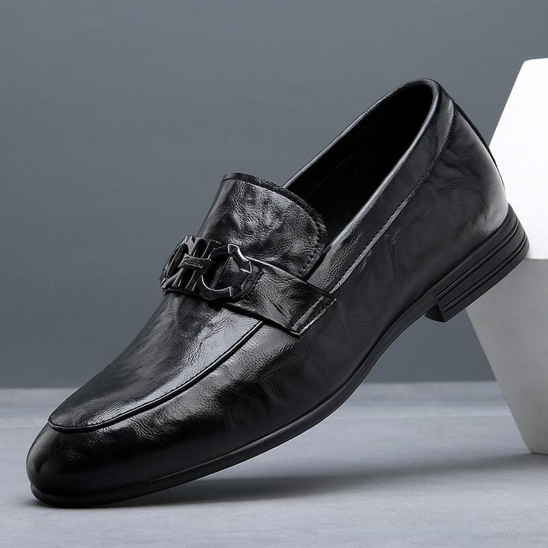 One-pedal leather men s shoes Doudou shoes men s versatile Korean version casual shoes ins trendy soft-soled small leather shoes lazy shoes 38
One-pedal leather men s shoes Doudou shoes men s versatile Korean version casual shoes ins trendy soft-soled small leather shoes lazy shoes 38