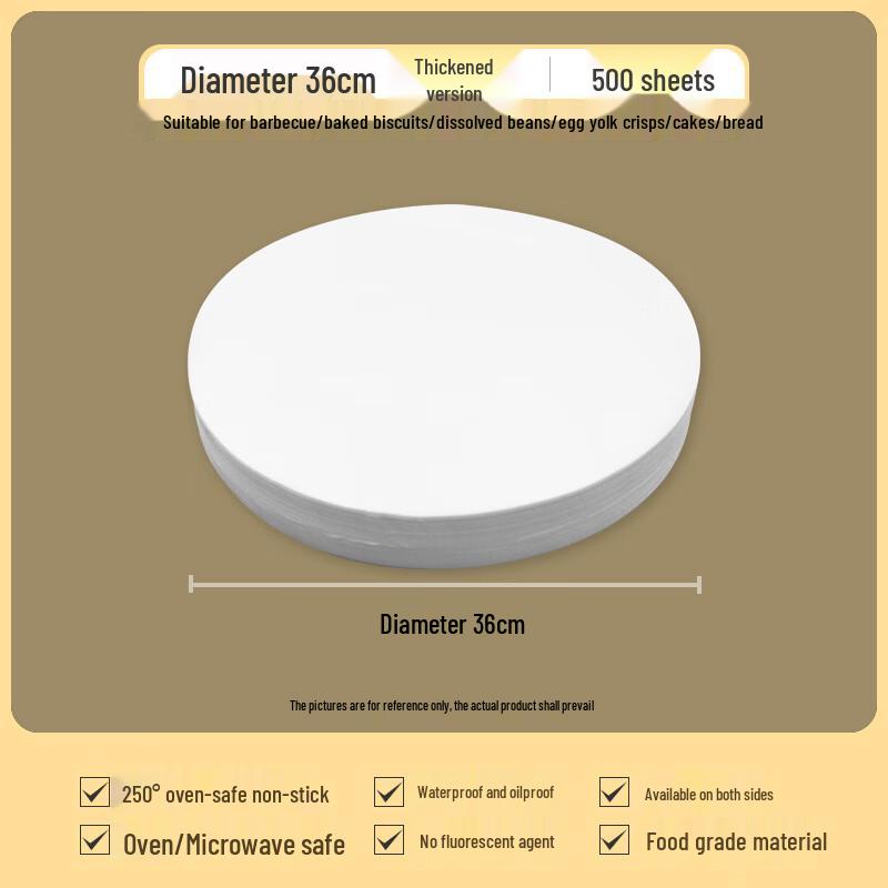 ZISIZ Round Double-Sided Silicone Baking & BBQ Paper
ZISIZ Round Double-Sided Silicone Baking & BBQ Paper