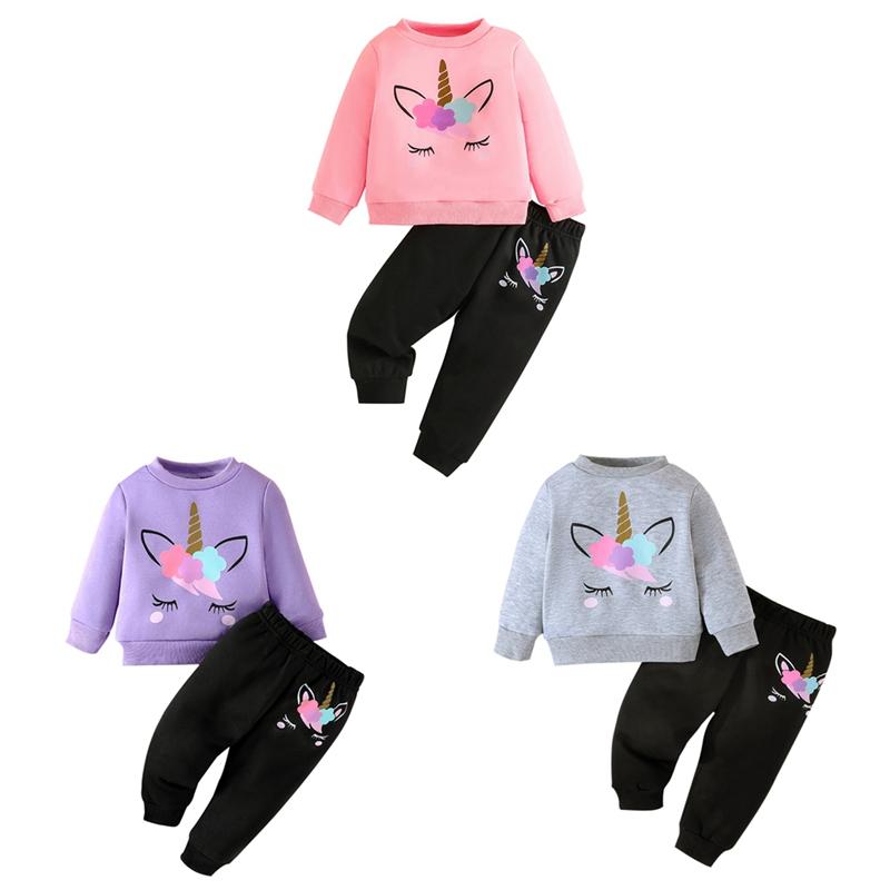 Baby Girl Sweatshirt Trousers Two-piece Set Long Sleeved Printed Top and Pants Kids Clothing Set
Baby Girl Sweatshirt Trousers Two-piece Set Long Sleeved Printed Top and Pants Kids Clothing Set