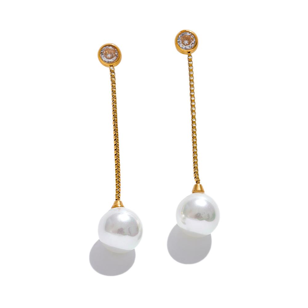 Yhpup Korean Imitation Pearls Long Chain Hanging Dangle Earrings for Women Anti Allergic Stainless Steel Charm Daily Jewelry
Yhpup Korean Imitation Pearls Long Chain Hanging Dangle Earrings for Women Anti Allergic Stainless Steel Charm Daily Jewelry