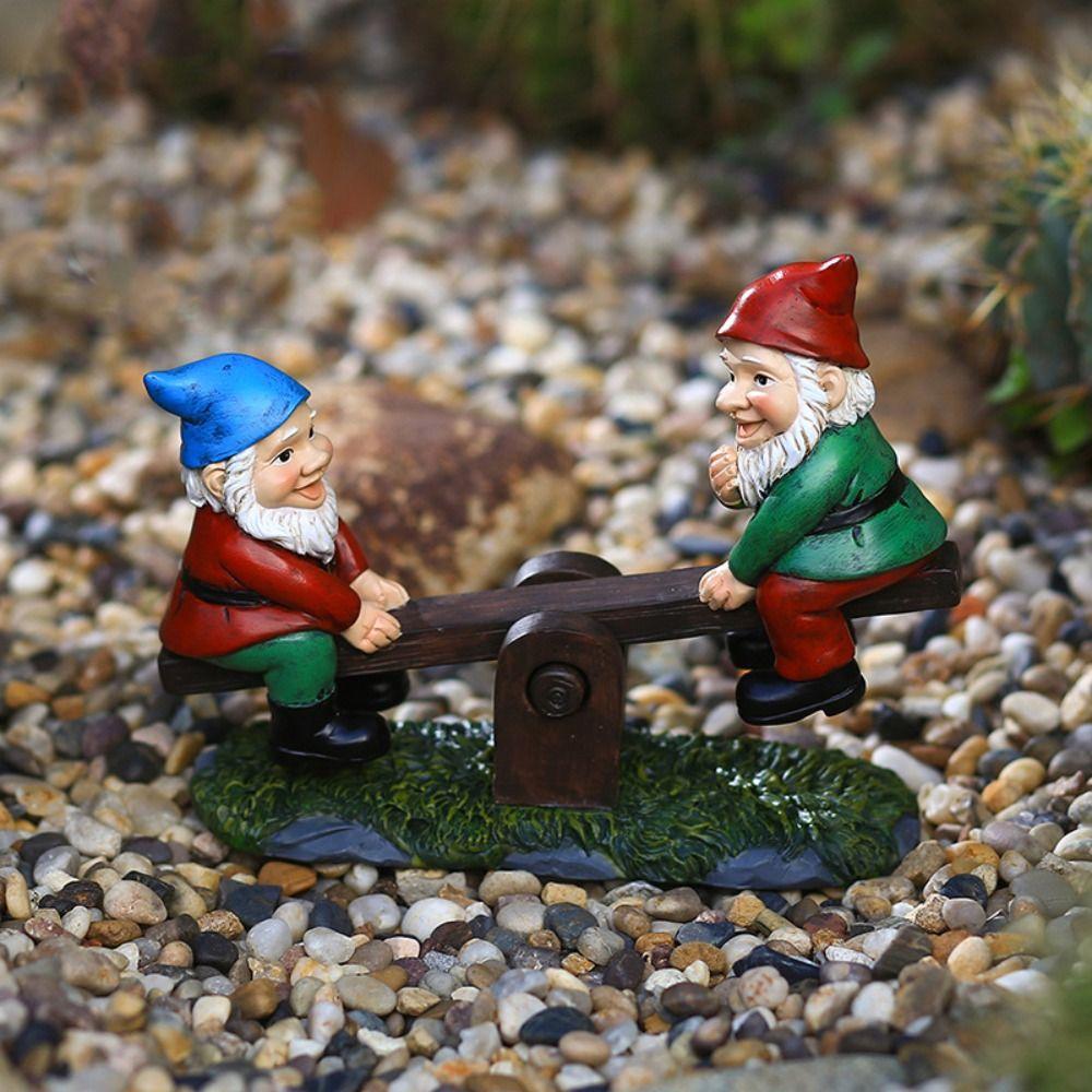 Cartoon Gnome Dwarf Seesaw Cute Gnome Figurines Garden Goblin Ornaments Statues Courtyard
Cartoon Gnome Dwarf Seesaw Cute Gnome Figurines Garden Goblin Ornaments Statues Courtyard