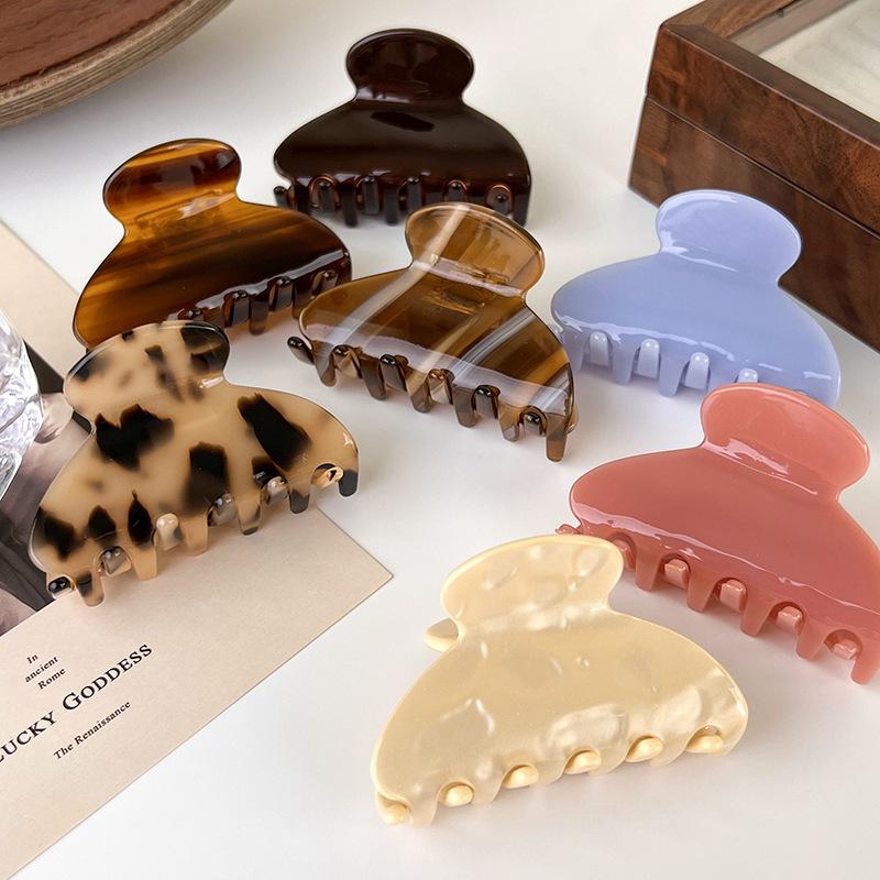 Vintage Acetate Leopard Print Hair Claws Geometric Crab Shape Clamp Styling Hair Clips for Women Girls Solid Hairpins Headdress
Vintage Acetate Leopard Print Hair Claws Geometric Crab Shape Clamp Styling Hair Clips for Women Girls Solid Hairpins Headdress