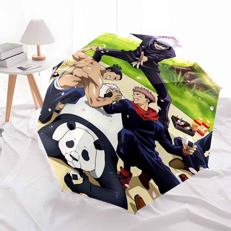 1pc Jujutsu Kaisen Panda & Gojo Satoru Outdoor Umbrella - Automatic Opening/Closing, Portable 3-Fold Design, 8-Rib Iron Frame - Perfect Gift for Fans,
1pc Jujutsu Kaisen Panda & Gojo Satoru Outdoor Umbrella - Automatic Opening/Closing, Portable 3-Fold Design, 8-Rib Iron Frame - Perfect Gift for Fans,