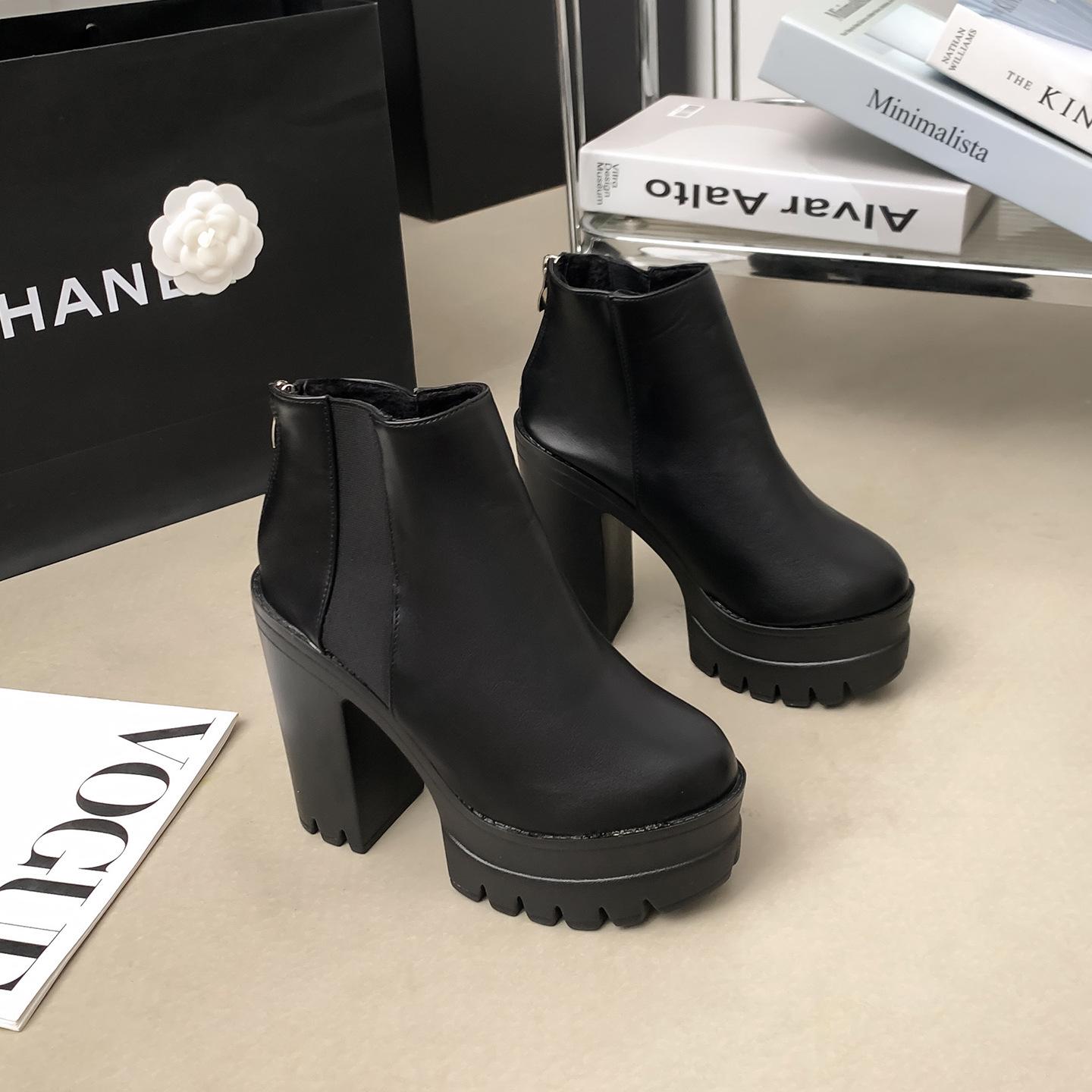 2025 Autumn/Winter Women s Platform High Heel Chunky Heel Ankle Martin Boots 38 чорний
2025 Autumn/Winter Women s Platform High Heel Chunky Heel Ankle Martin Boots 38 чорний