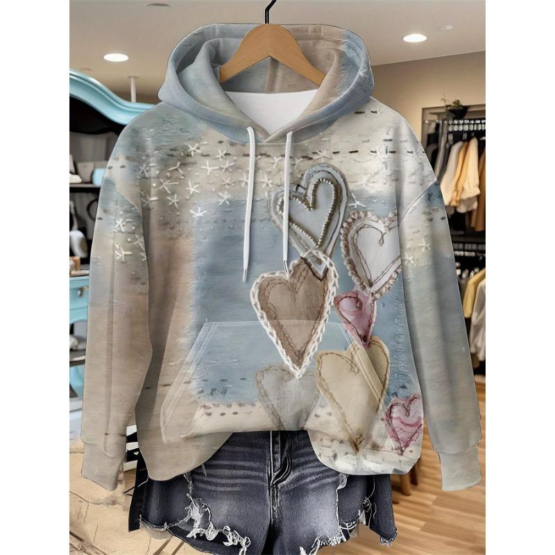 Romantic sea salt love print for old style women s sweatshirt 3D digital print drawstring + front pocket design long-sleeved hoodie fashion L
Romantic sea salt love print for old style women s sweatshirt 3D digital print drawstring + front pocket design long-sleeved hoodie fashion L
