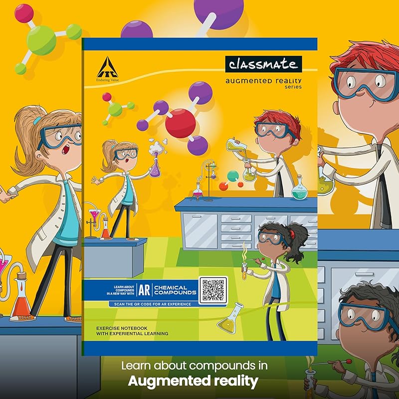 Classmate Augmented Reality Notebooks - 172 Pages | Pack Of 4 Short Size Ruled Notebooks For School Students | Immersive
Classmate Augmented Reality Notebooks - 172 Pages | Pack Of 4 Short Size Ruled Notebooks For School Students | Immersive
