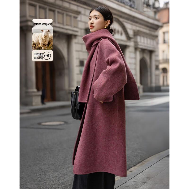 Demana Winter Rose Merino Wool Double-Breasted Coat with Scarf XL
Demana Winter Rose Merino Wool Double-Breasted Coat with Scarf XL
