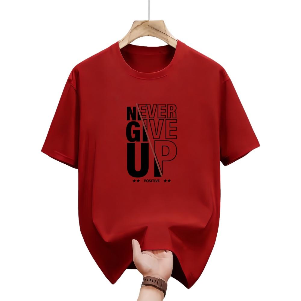 Mens Positive Monogram Print TShirt Never Give Up Fashion Letter Graphic Casual ShortSleeved Comfortable Top Goth Tshirts S
Mens Positive Monogram Print TShirt Never Give Up Fashion Letter Graphic Casual ShortSleeved Comfortable Top Goth Tshirts S