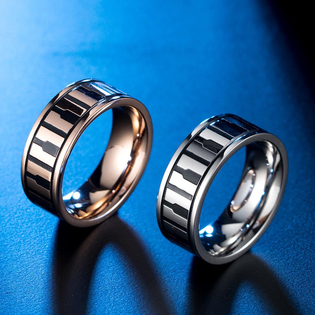 Artistic Student Vocal Instrument Piano Titanium Steel Ring Rose Gold Piano Keyboard Ring 11#
Artistic Student Vocal Instrument Piano Titanium Steel Ring Rose Gold Piano Keyboard Ring 11#