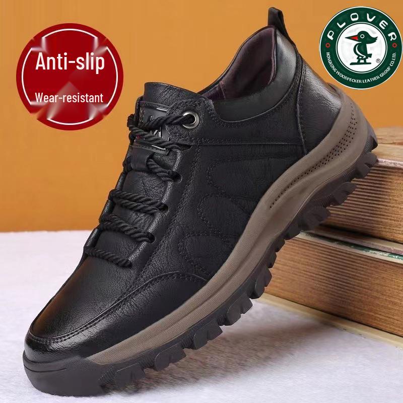 Men s Winter High-Top Leather Shoes: Wear-Resistant, Thick Sole, Genuine Leather with Soft Velvet Lining, Non-Slip for Outdoor Hiking. Size 40
Men s Winter High-Top Leather Shoes: Wear-Resistant, Thick Sole, Genuine Leather with Soft Velvet Lining, Non-Slip for Outdoor Hiking. Size 40