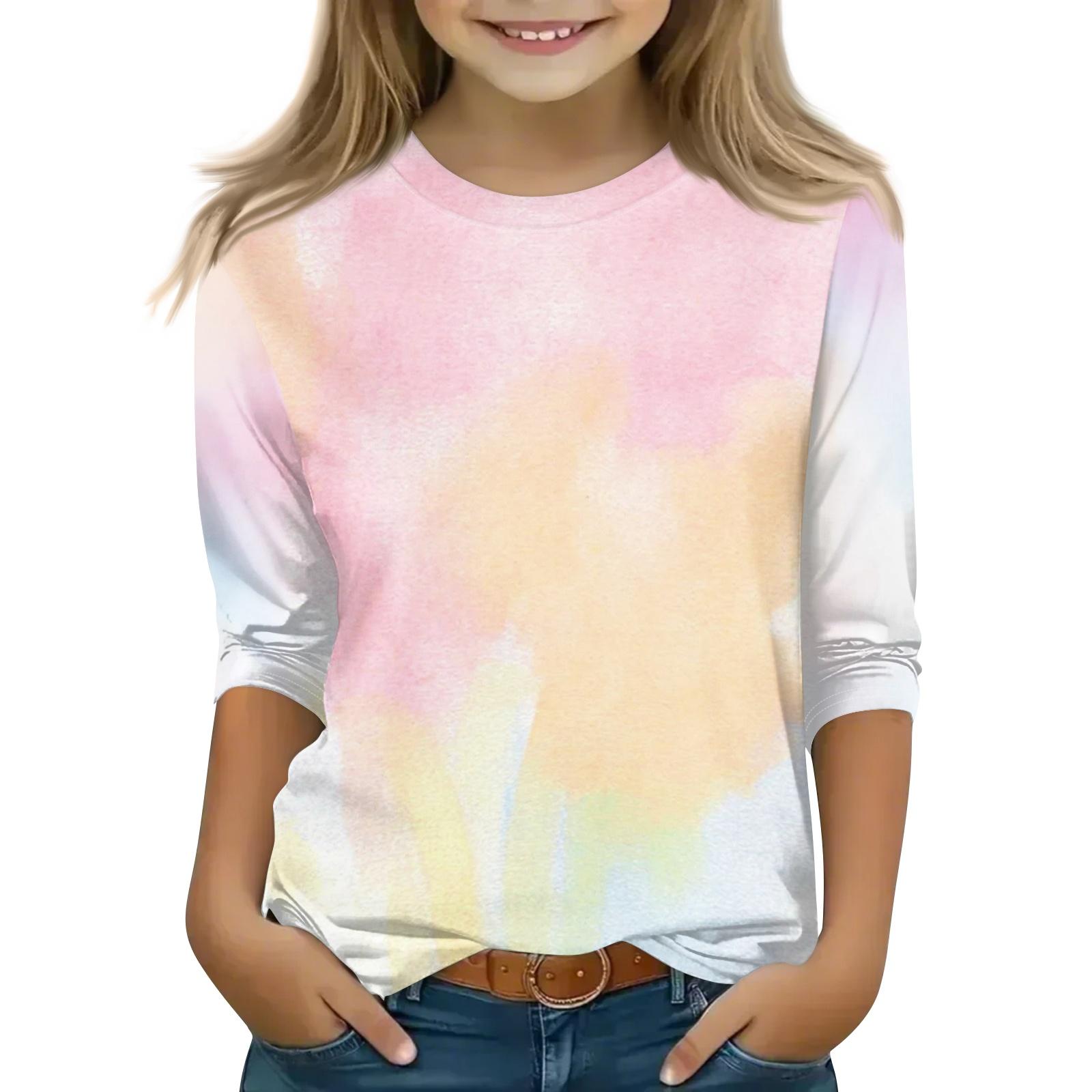 Girls Crew Neck Long Sleeve Casual Printed T Shirt Soft Comfortable Fit for Everyday Wear 160 жовтий
Girls Crew Neck Long Sleeve Casual Printed T Shirt Soft Comfortable Fit for Everyday Wear 160 жовтий