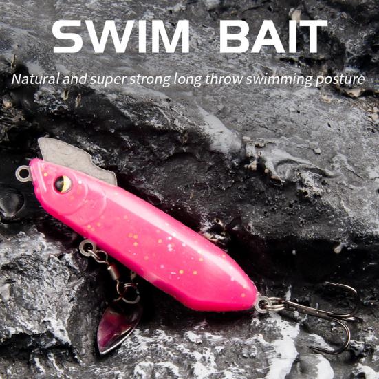 7.5CM/20G Sinking VIB Hard Lure with Spinner Blade Hook Long Casting Rotating Sequin Artificial Fishing Bait Bass Pike Fishing Accessories
7.5CM/20G Sinking VIB Hard Lure with Spinner Blade Hook Long Casting Rotating Sequin Artificial Fishing Bait Bass Pike Fishing Accessories