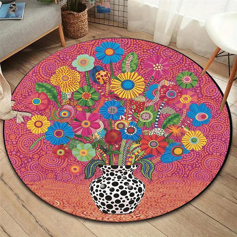 Polkadotflowers Round Area Rug,Carpet Rug for Living Room Bedroom Sofa Playroom Decor,Non slip Floor Mat 80cmx80cm
Polkadotflowers Round Area Rug,Carpet Rug for Living Room Bedroom Sofa Playroom Decor,Non slip Floor Mat 80cmx80cm