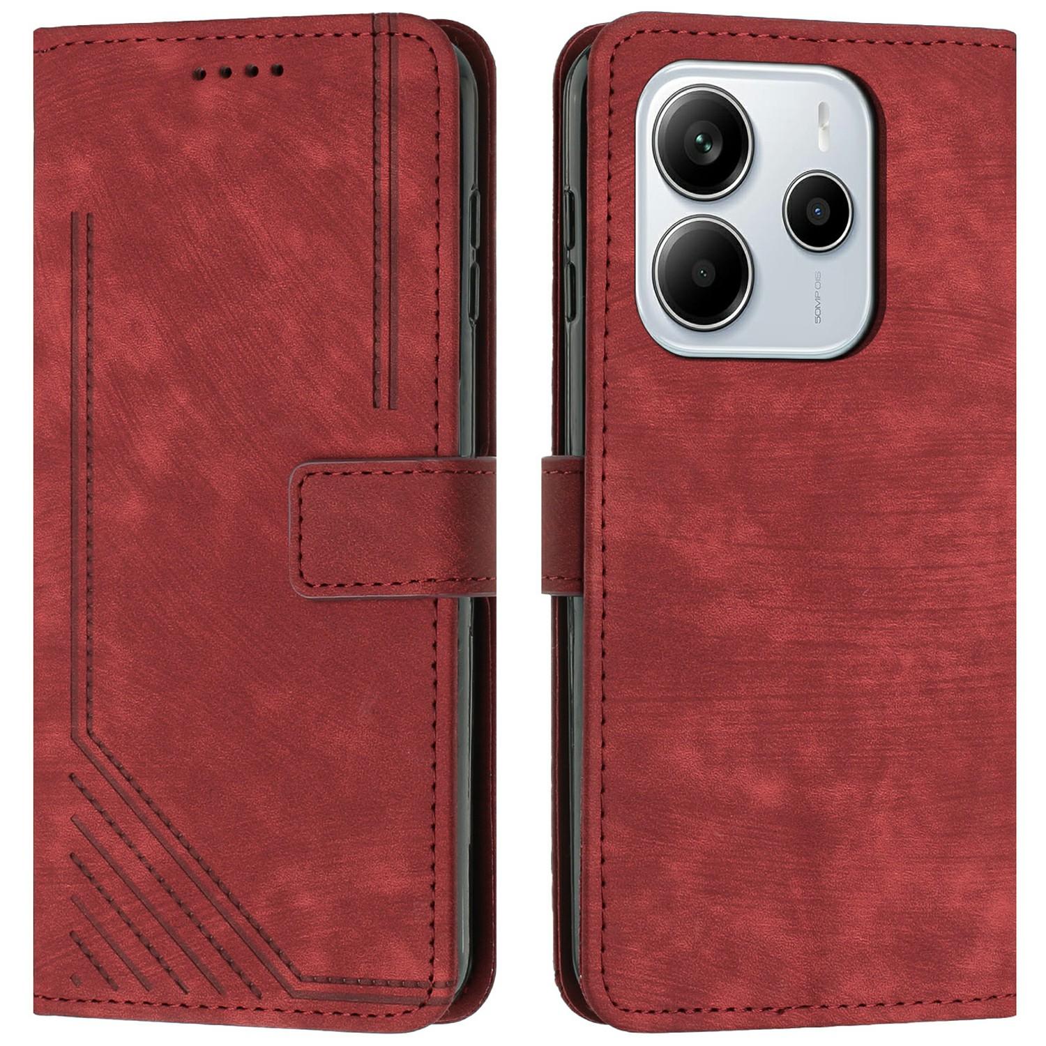 Для Xiaomi Redmi Note 14 4G (163,25 мм) Чехол с тиснеными линиями, кожаный чехол для телефона с подставкой Red
Для Xiaomi Redmi Note 14 4G (163,25 мм) Чехол с тиснеными линиями, кожаный чехол для телефона с подставкой Red